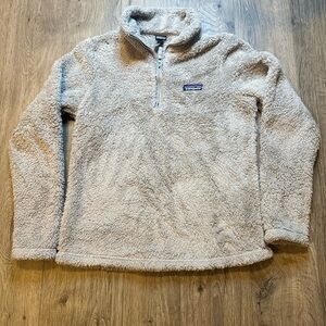 Patagonia Women’s Los Gatos Fleece Quarter Zip Pullover Grey Small Plush